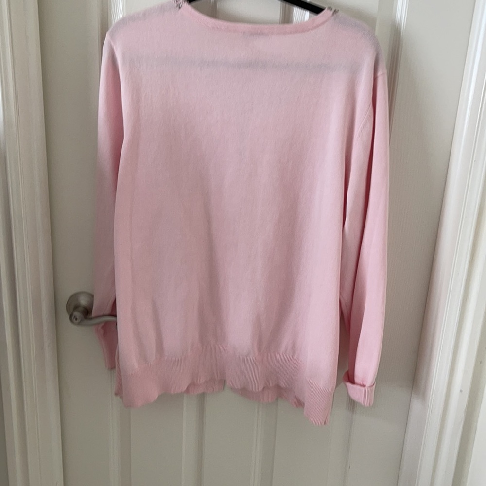 A pink, embellished cardigan sweater - Picture 3 of 3